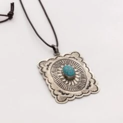 Scallop Turquoise Pendant
