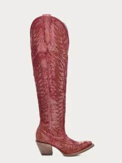 Corral Boots Tall Distressed Embroidered Boot