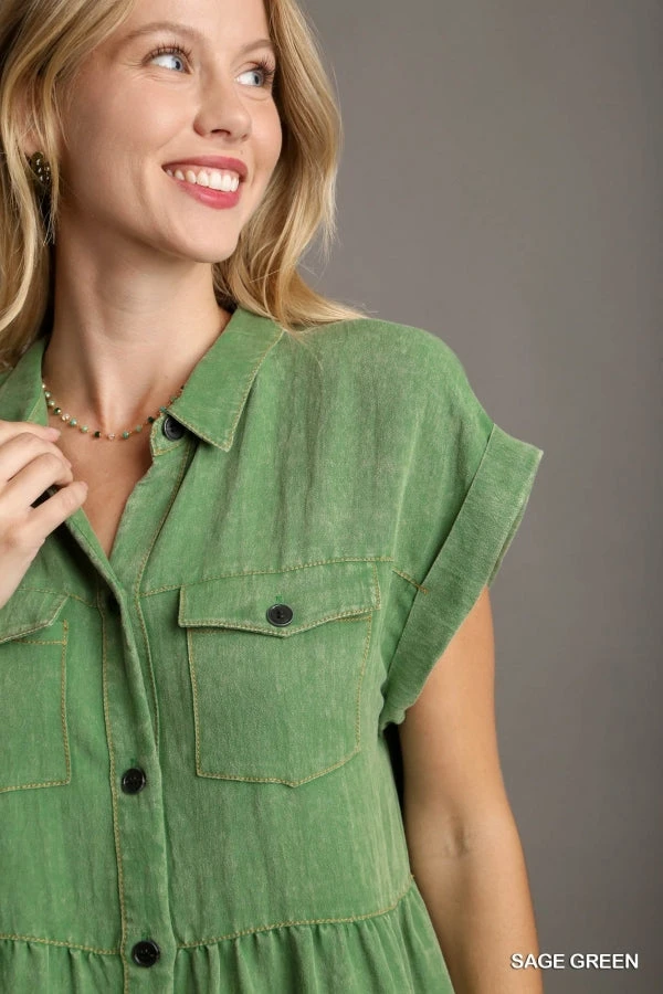 Snow Washed Ruffle Dress 8 Snow Washed Ruffle Dress - Image 6