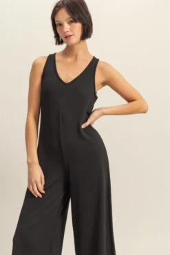 Sleeveless V Jumpsuit