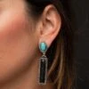 Black Bar Turquoise Earrings 2 Black Bar Turquoise Earrings -Women Fashion bababe8db0ba77851cd859ce7e61b344def20760fda825150b5328be3db6ade4