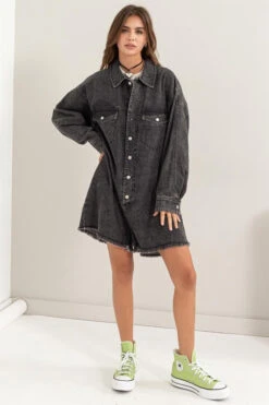 Washed Denim Oversized Romper -Women Fashion be3fbedf bd43 4d0a a8f6 c477d902dbd8