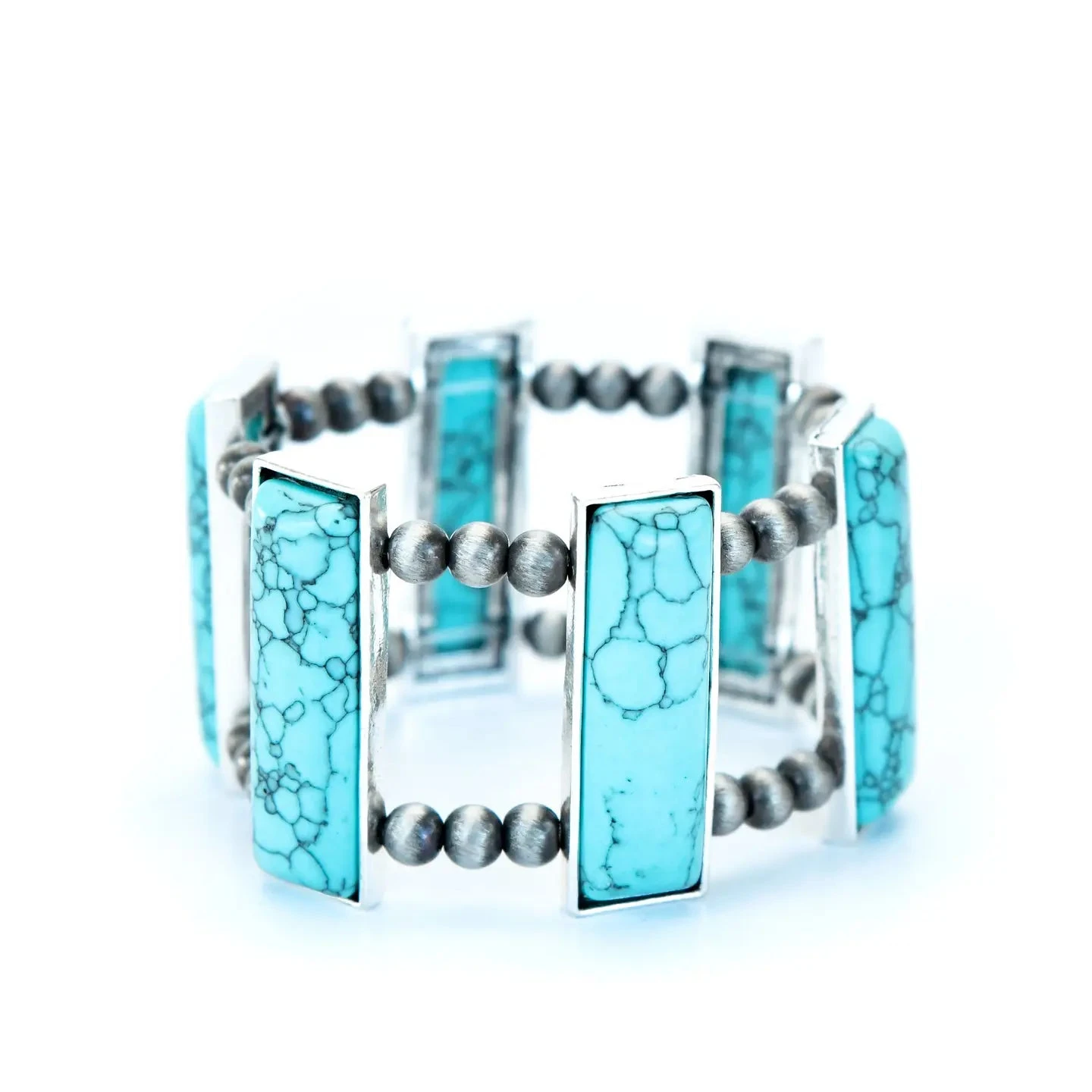 Turquoise Bar Bracelet 4 Turquoise Bar Bracelet - Image 2