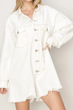 Washed Denim Oversized Romper -Women Fashion d9e10c63 9e1a 49b9 9c85 ca594beac5a5