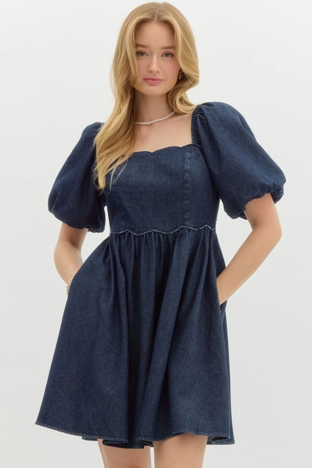 Denim Babydoll Dress 3 Denim Babydoll Dress