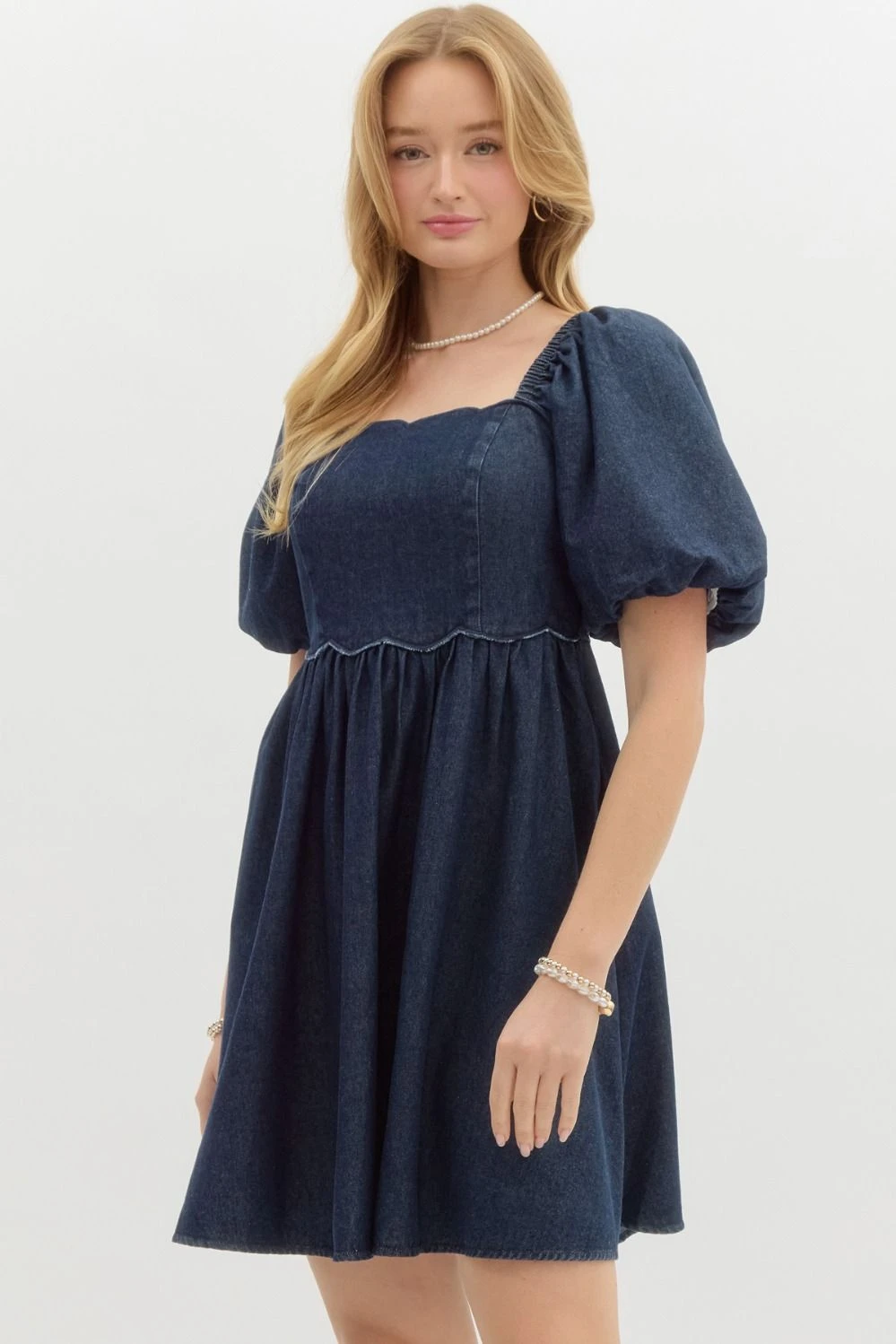 Denim Babydoll Dress 4 Denim Babydoll Dress - Image 2