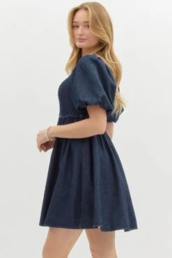 Denim Babydoll Dress 9 Denim Babydoll Dress -Women Fashion dkd3