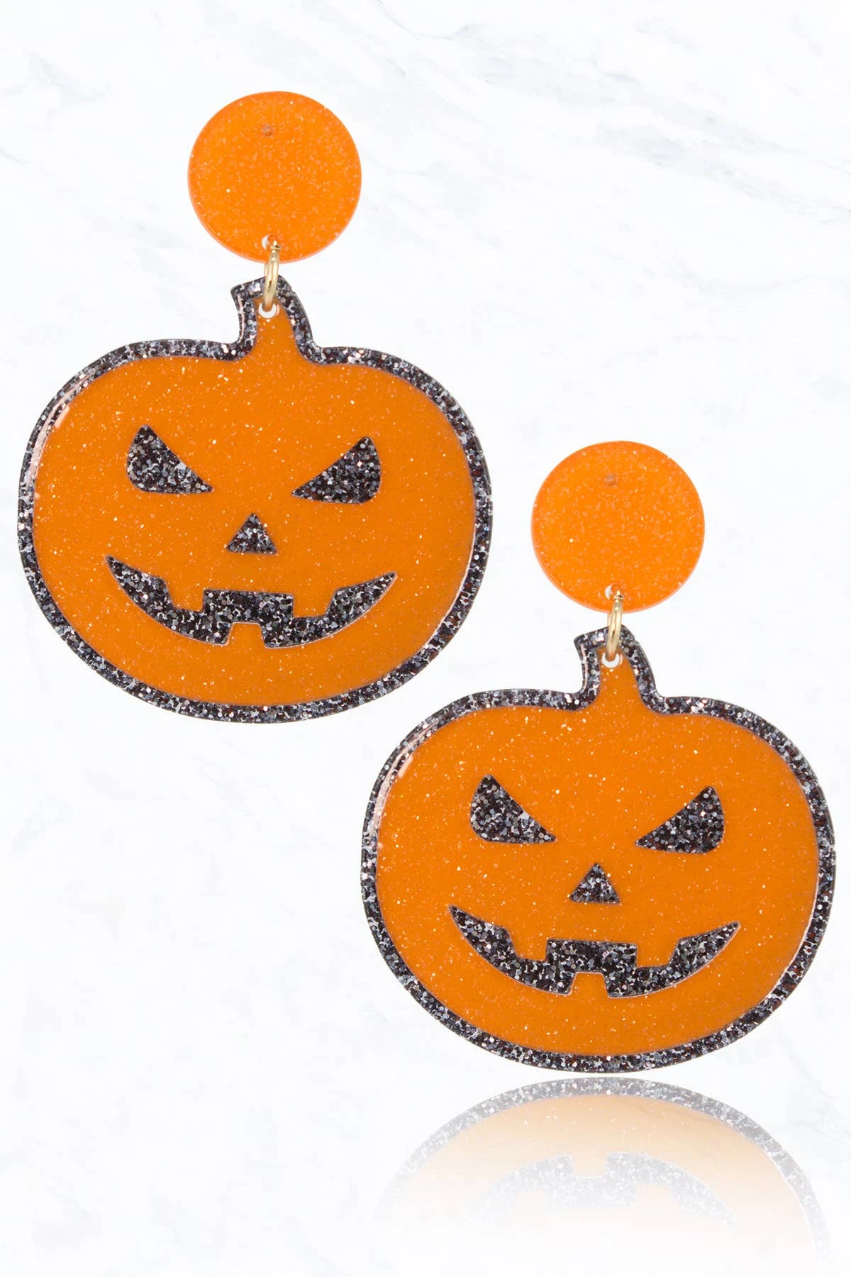 Pumpkin Glitter Earrings 4 Pumpkin Glitter Earrings - Image 2