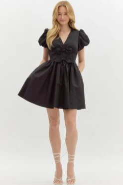Fit And Flare Bow Dress