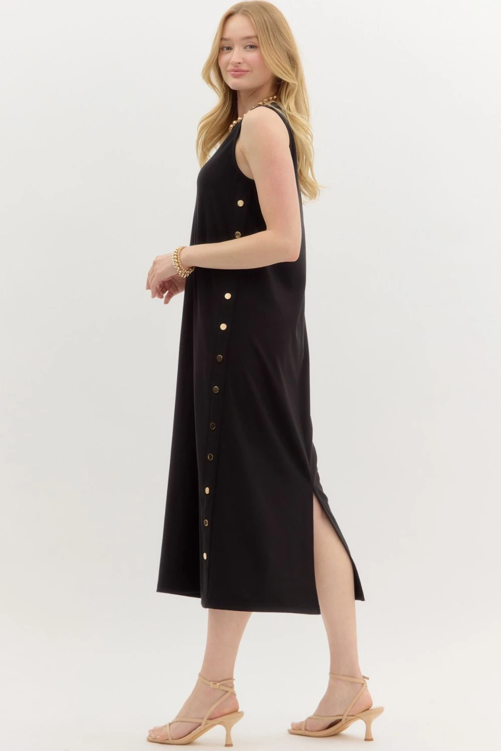 Sleeveless Ribbed Midi Dress 4 Sleeveless Ribbed Midi Dress - Image 2