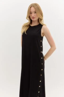 Sleeveless Ribbed Midi Dress 9 Sleeveless Ribbed Midi Dress -Women Fashion entro fashion dress d26944 031425 0038