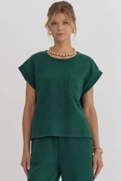 Braided Sleeves Top -Women Fashion entro fashion top t22411 051024 0025 0f6d13b1 7c57 49a0 b357 df88d74593fd