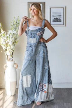 Multi Patch Overalls