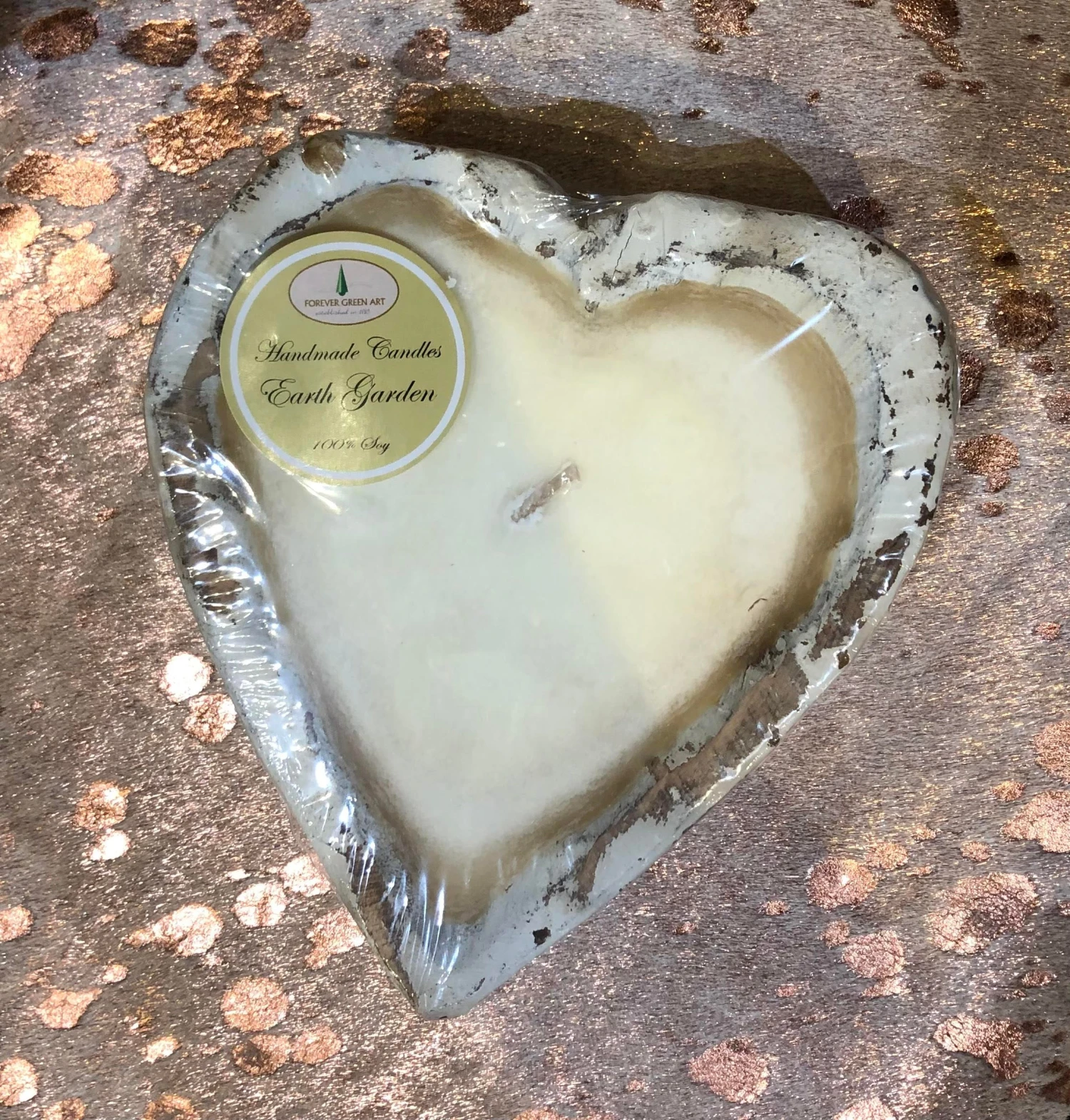 Wooden Heart Candles 4 Wooden Heart Candles - Image 2